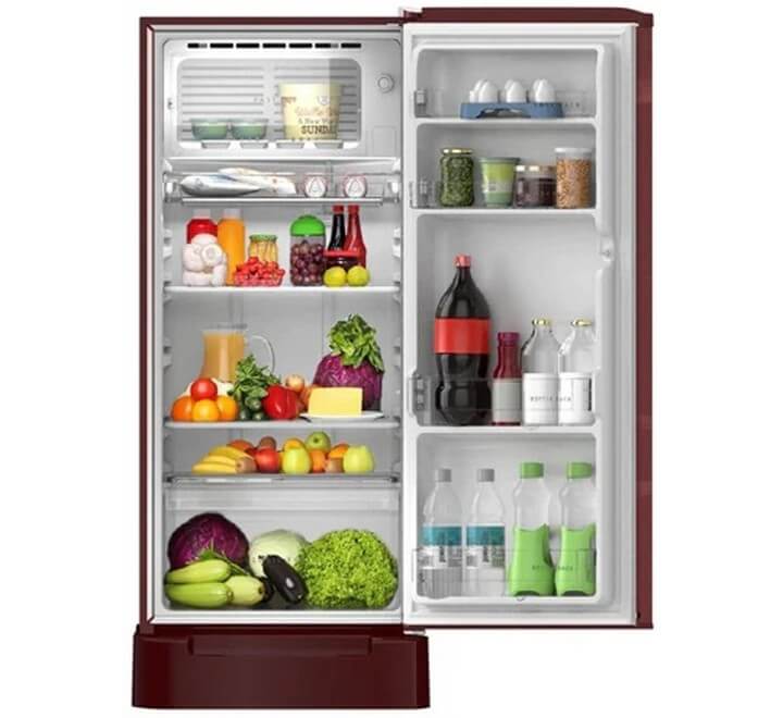 Whirlpool 190L 3 Star Single Door Refrigerator - 205 IMPC ROY 3S WINE HIBISCUS - (72085 WINE HIBISCUS)